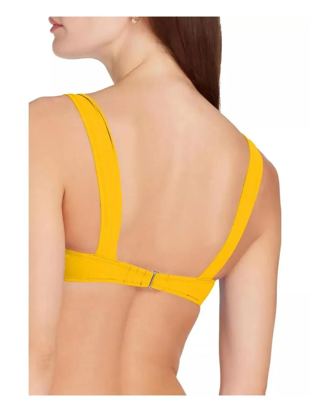 24$ Salt + Cove Juniors' Wavy-Scrunch Scoop-Neck Bralette Bikini Size L Orange